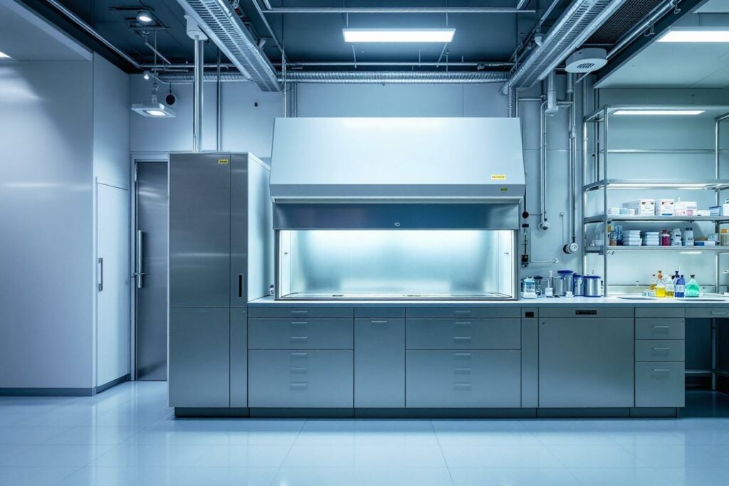 Différence entre hotte et sorbonne : protection en laboratoire chimique